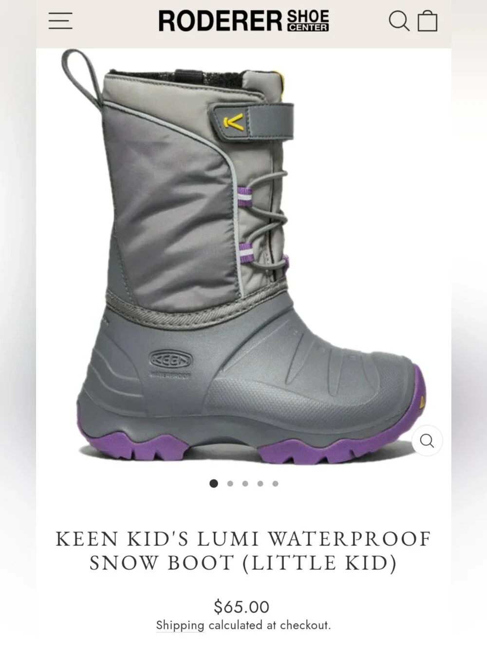 KEEN Little Kids Lumi Waterproof Snow Boots